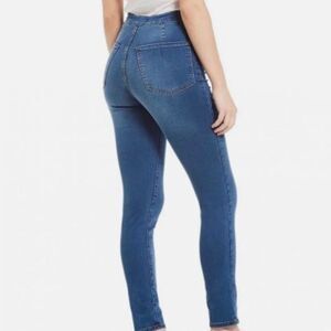 Free People We the Free Skinny High Rise Jeans True Blue Denim Medium Wash 24 00